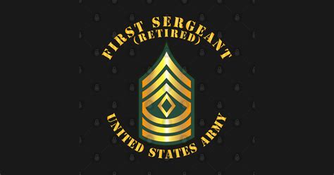 Pocket Army First Sergeant 1sg Retired Pocket Army First