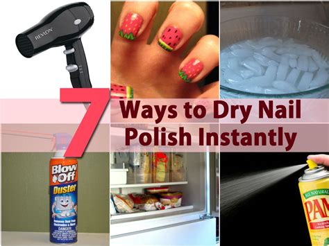 It will take 5 minutes to free your hands and about 15 minutes to completely dry. DIY Beauty Tricks - 5 Ways to Dry Nail Polish Instantly ...
