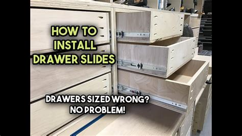 Learn how to build the lower cabinets for the kitchen pantry project and install the drawers using drawer slides. How to Install Drawer Slides | Drawer slides, Drawers ...