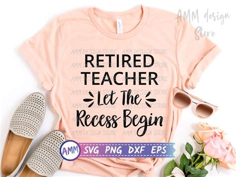 Retired Teacher Svg Bundle Svg Retirement Teacher Svg 8 Etsy