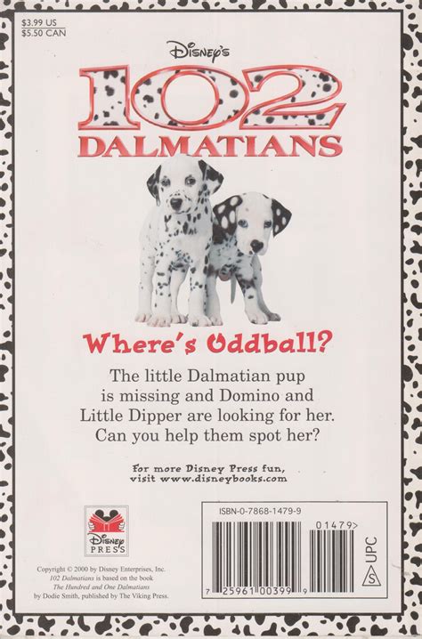 Disneys 102 Dalmatians Wheres Oddball Un Primer Etsy México