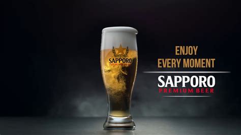 Sapporo Premium Beer 3 Step Pouring The Excellency Of Smoothness