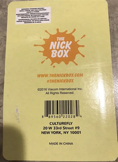 The Nick Box Make Your Own Stick Stickly Figure Nickelodeon 90s New