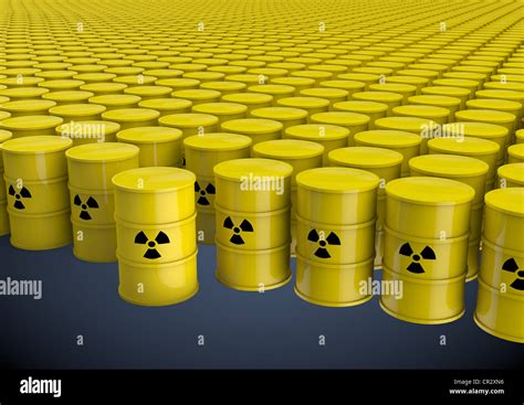 Many Barrels Of Radioactive Nuclear Waste Terminal Storage Nuclear