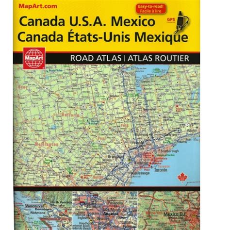 North America Road Atlas Our Products Aux Quatre Points Cardinaux