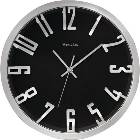 Westclox 12 In Metallic Silver Wall Clock 32913 1 Fred Meyer