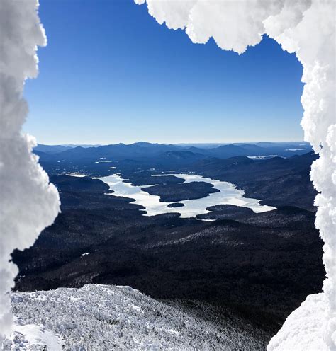 Lake Placid From A Unique Point Of View On Whiteface Mountain