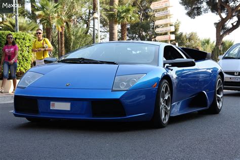 Lamborghini Murcielago Cars Coupe Supercars Italy Blue Bleu