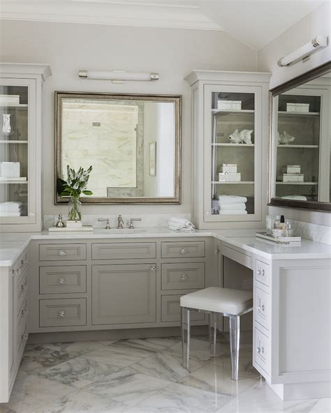 L Shaped Bathroom Vanity Cabinet