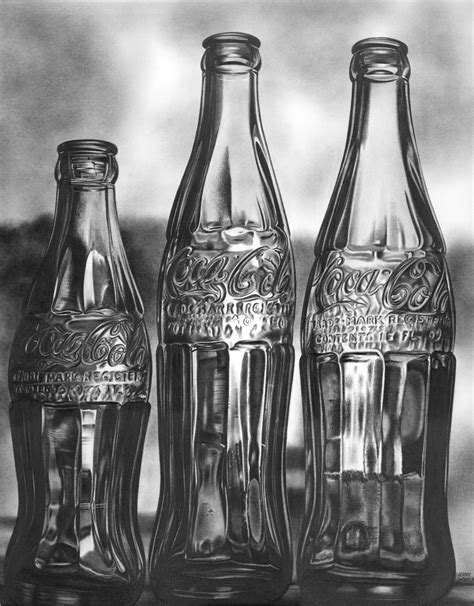 Pencil Drawing Of Coke Bottles Pencilworks Studio Pinterest Coke