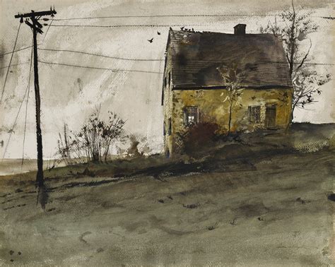 Andrew Wyeth Hans Herr House Watercolor And Pencil On Paper Andrew