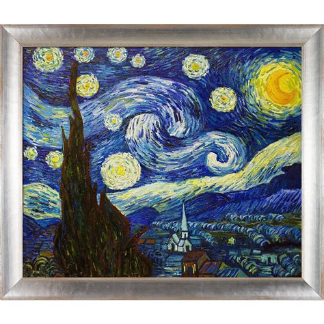 La Pastiche Vincent Van Gogh Starry Night Hand Painted Oil