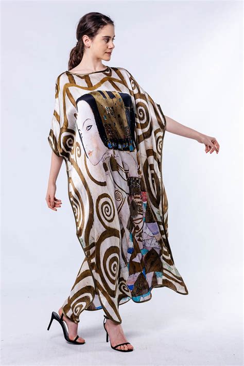 İpek Elbise Gustav Klimt Expectation Oytu İpek