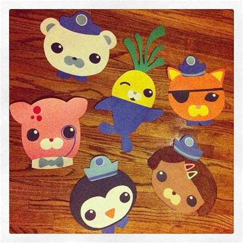 Octonauts Characters From Construction Paper