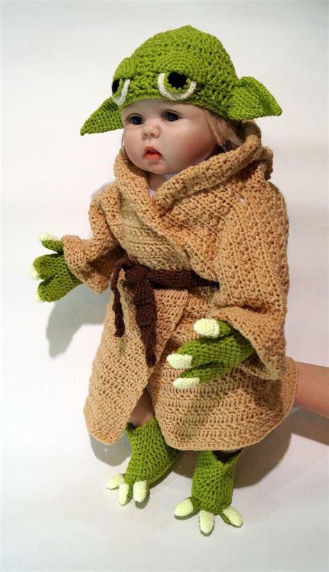 Star Wars Baby Yoda Costume Crochet Pdf Pattern Prop Baby Crochet