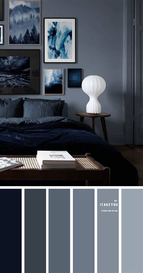 Dark Blue Grey Bedroom Colour Scheme Grey Bedroom Colors Blue