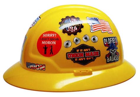 30 Pack Funny Union Oilfiled Patriotic Vinyl Hard Hat Stickers