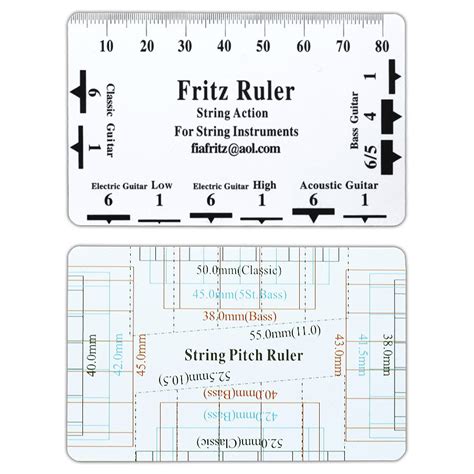Home Made Diy String Action Gauge Printable Ruler Actual Size