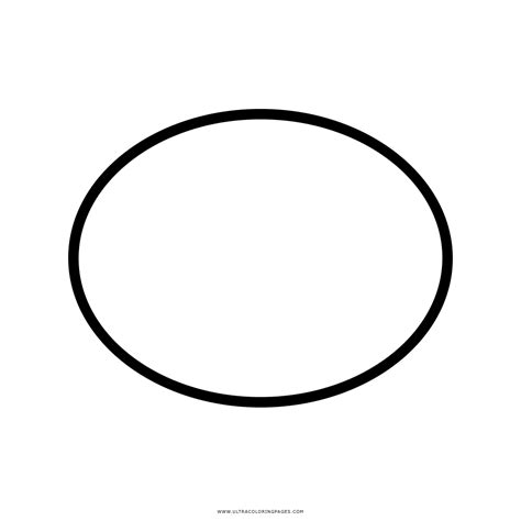 Printable oval shape to cut out for projects. Big Oval Coloring Page Coloring Pages