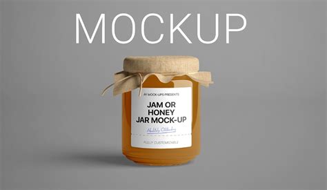 25 free jam jar mockup psd branding download graphic cloud