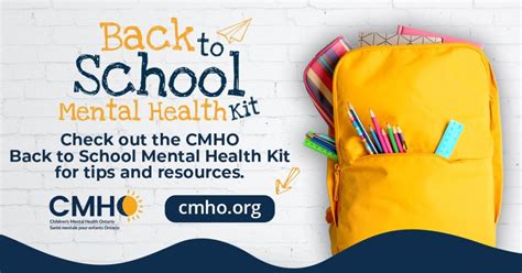 Childrens Mental Health Ontarios Back To School Mental Health Kit