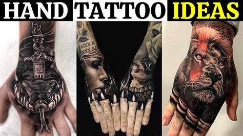 Amazing Hand Tattoo Ideas For Men | 160 Best Hand Tattoo Designs - YouTube