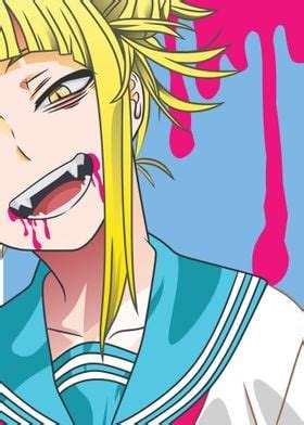 Himiko Toga MHA Poster By Dixie Z Displate