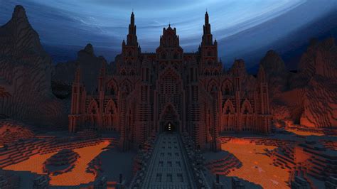 The Minecraft Castle Dark Gothic Minecraft Castle