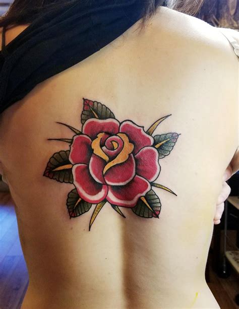 Traditional Rose By Chelsea James At Bombshell Tattoo In Edmonton Ab