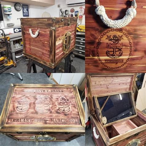 Sea Chest In 2020 Shadow Box Military Ts Chest