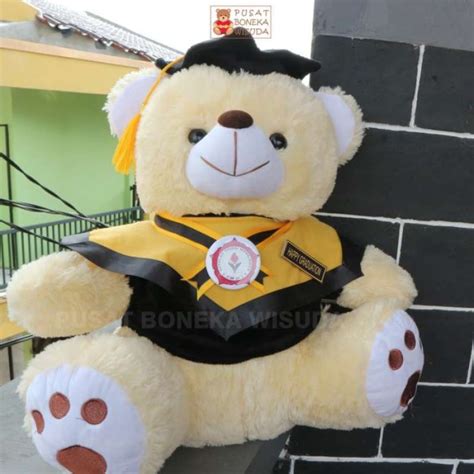 Promo Boneka Wisuda Teddy Bear Jumbo Hadiah Wisuda Kado Wisuda Selempang Diskon 9 Di Seller