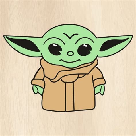 Baby Yoda Svg Heart Vector Cut File Star Wars Svg The Mandalorian Svg
