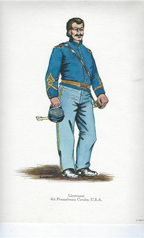 Uniforms 4th Pennsylvania Cavalry Lieutenants Uniform Ranks
