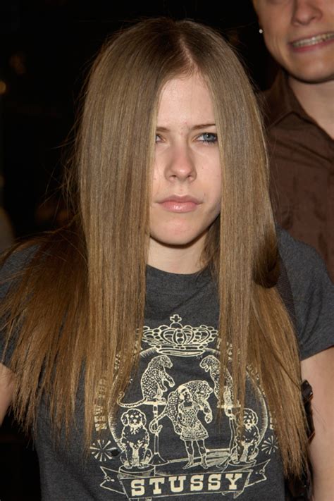 Avril Lavigne Straight Light Brown Hairstyle Steal Her Style