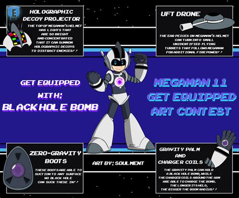 Mega Man 11 Get Equipped Contest Blackhole Bomb By Soulment On Deviantart