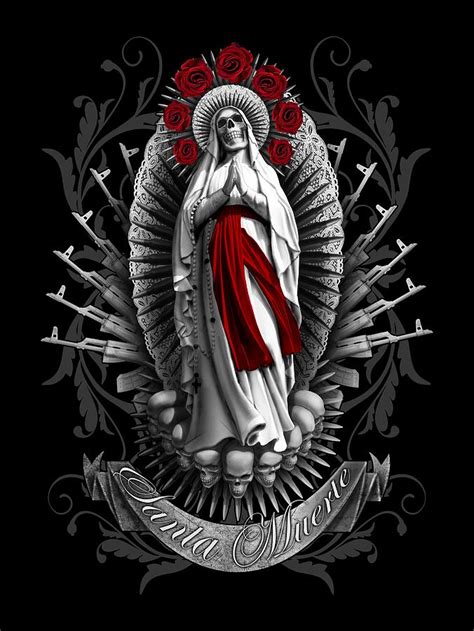 Santa Muerte Digital Art By Syvorov Ilia Fine Art America