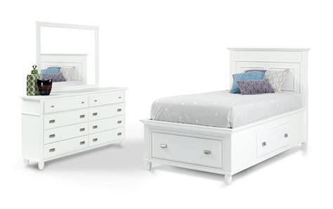 A wide variety of white bedroom storage options are available to you, such as use, material, and dimensional tolerance. Spencer Storage Twin White Bedroom Set in 2020 | Twin ...