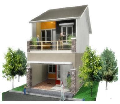 Minimalis dengan tembok batu alam. Desain Rumah Kecil Sederhana 2 Kamar - Rumah En