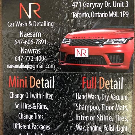 Nr Car Wash And Detailing Toronto On