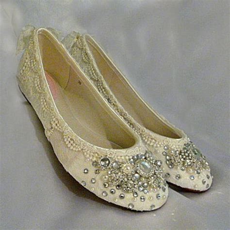 Twinkle Toes Ballet Flats Vintage Lace By Tessharrissdesigns