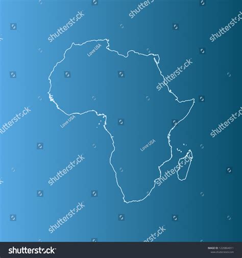 Vector Map Africa เวกเตอร์สต็อก ปลอดค่าลิขสิทธิ์ 1220864011