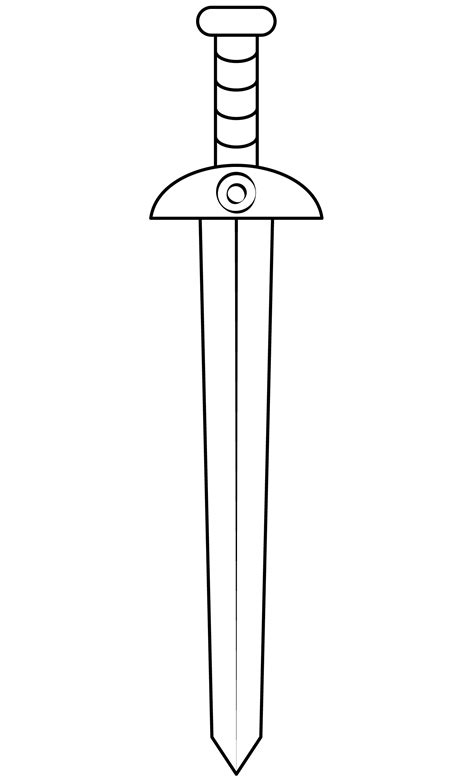 Sword Coloring Page Colouringpages