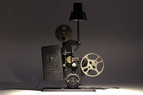 Vintage 1960’s Keystone 16mm Movie Projector Led Desk Lamp Home Lighting Office Theater