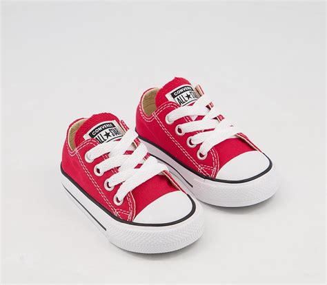 Converse All Star Low Infant Shoes Red Unisex