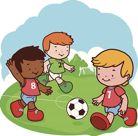 Cartoon Soccer Players Clip Art Vector Images And Illustrations Istock
