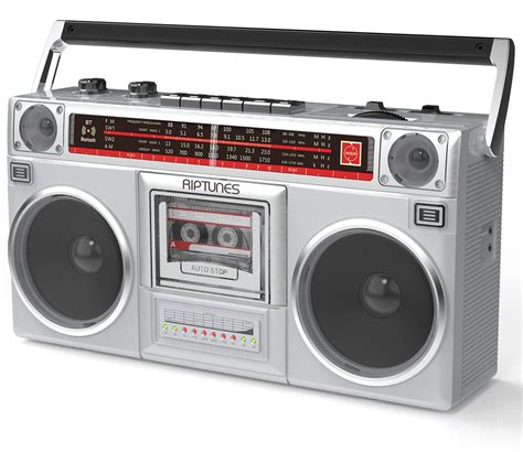 大得価大人気 Riptunes Boombox Radio Cassette Player Recorder， Amfm Sw1