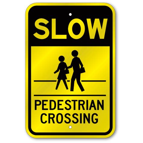 Pedestrian Crossing Road Sign