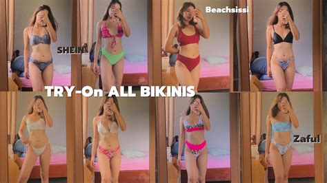 Massive Bikini Try On Haul Shein Zaful Beachsissi Youtube