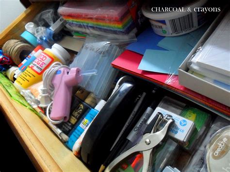 Charcoal And Crayons Goodbye Junk Drawer Hello Craft Drawer