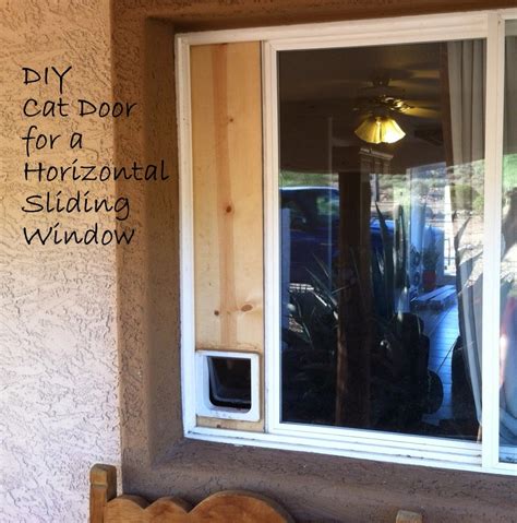 Recently i grew tired of letting monki, our cat, in and out of the house. Down-to-Earth DIY: Cat Door (Horizontal Sliding Window)
